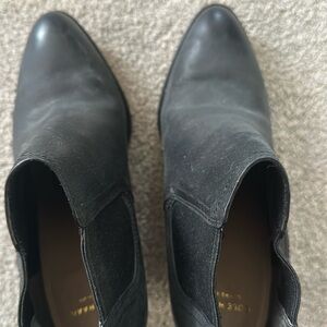 Cole Haan grand Os wedge booties. Sz 8B. Black. 3.5” wedge heel.